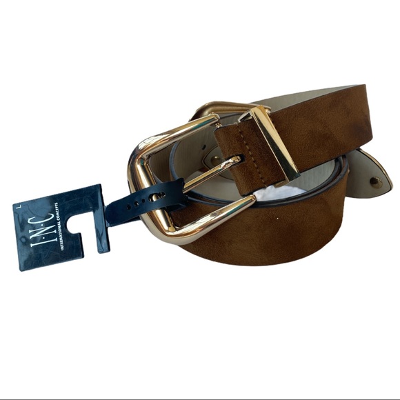 Inc International Concept Clean Double Buckle Belt - Picture 3 of 4